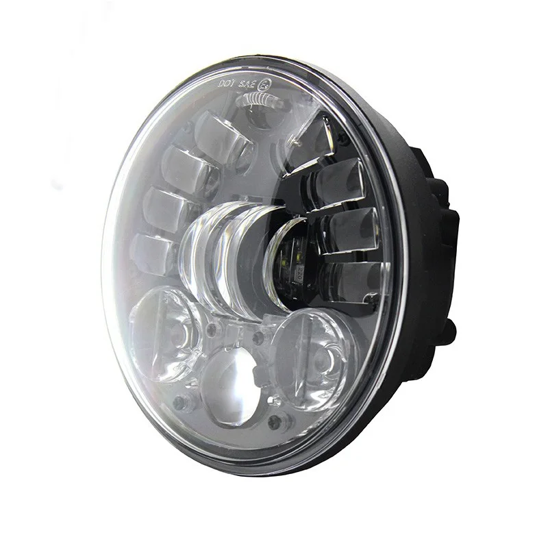 5,75 дюймов DRL Поворотная сигнальная фара для Harley Dyna Sportster 1200 48 883 5-3/" проектор светодиодный мото фара