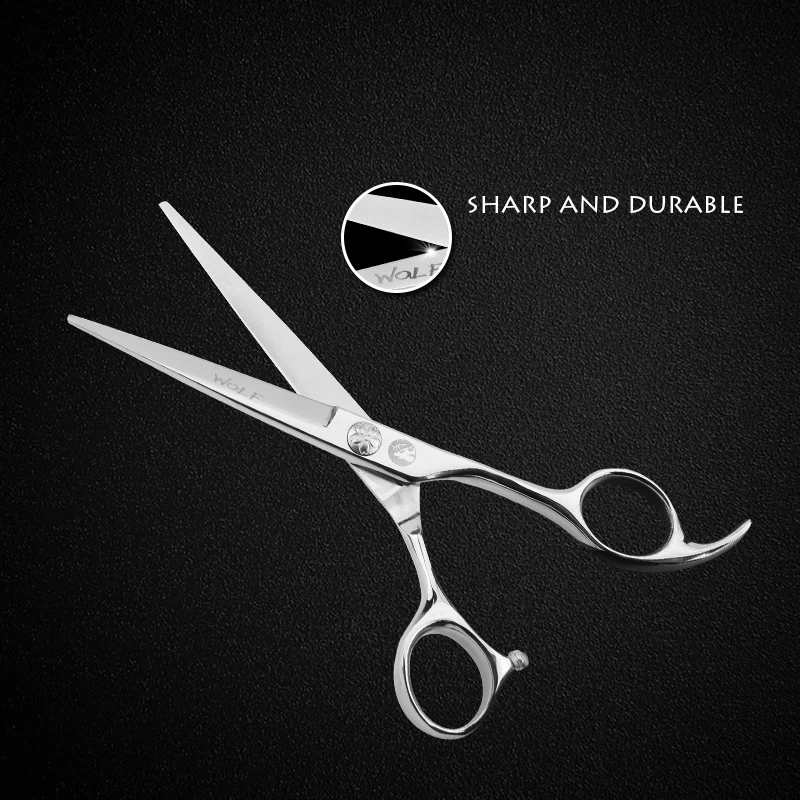 Волк 6 дюймов резка и истончение ножницы салон парикмахерский набор из