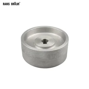 Полностью алюминиевое Контактное колесо 130*55*1924 мм, активное колесо для ленточного станка с шпоночным пазом