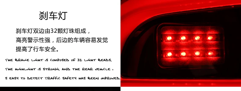 Kowell стайлинга автомобилей для VW Scirocco LED задний фонарь задний багажник крышка лампы DRL+ сигнала+ Тормозная+ обратный