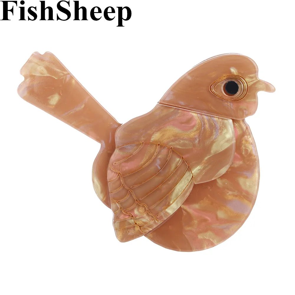 FishSheep новые акриловые детские булавки для женщин в животном стиле красочная