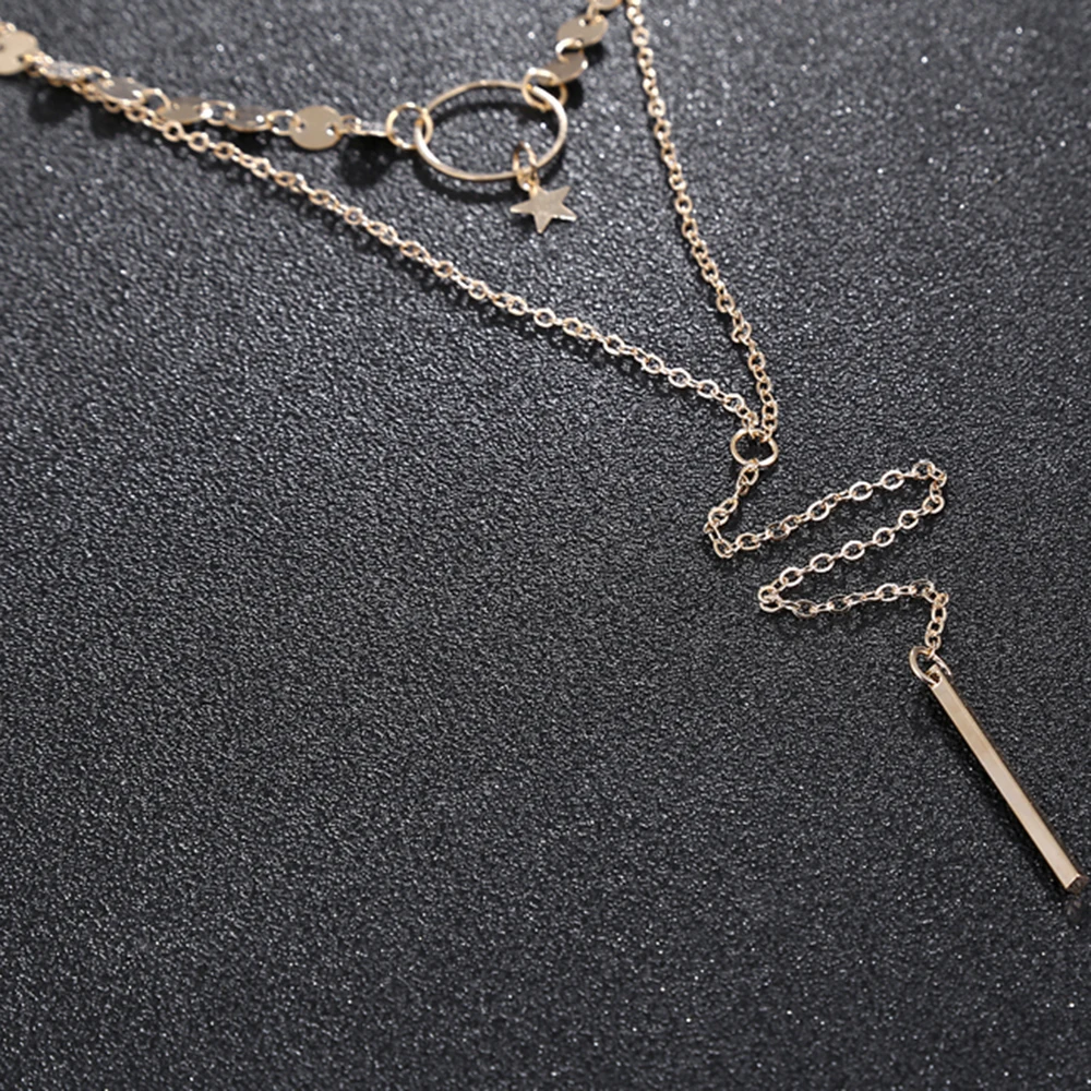 YAOLOGE хит продаж простое металлическое колье-чокер инкрустированные стразы