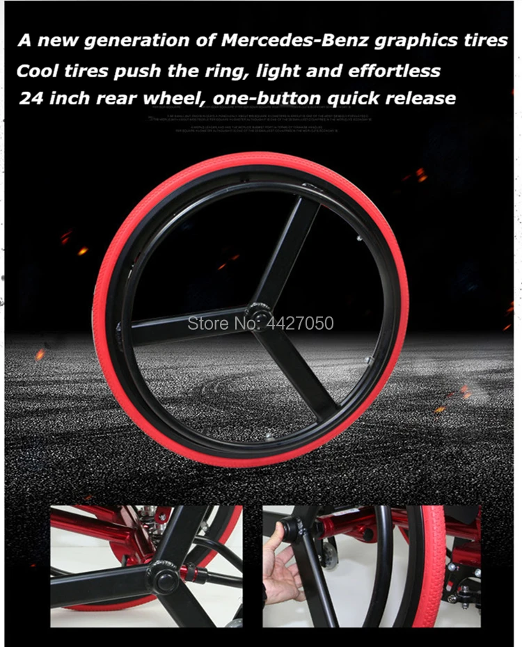 Складная ручная Спортивная инвалидная коляска со съемными колесами|Инвалидная