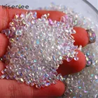 Хамелеон постепенное изменение ногтей стеклянный камень 20 гупак. небольшой неправильной формы 2 цвета магический мини-Запонки-бисер Маникюр 3D дизайн ногтей украшение