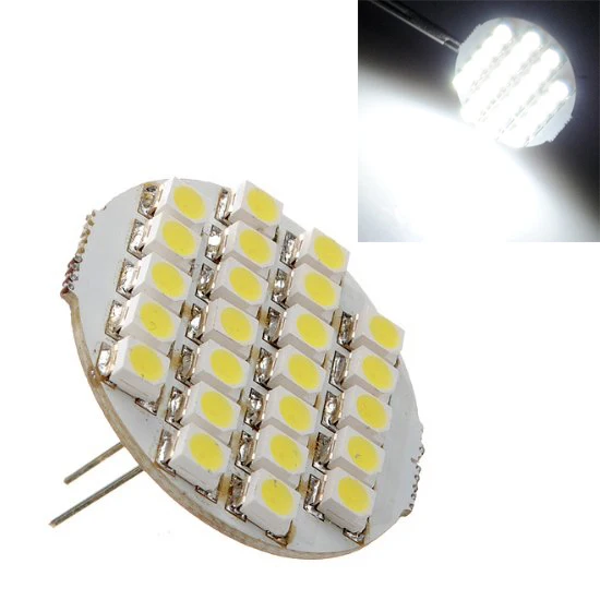 

TOYL G4 24 SMD LED Spot Bulb Lamp 1.5W 90lm DC 12V 6500-7500k white foroid