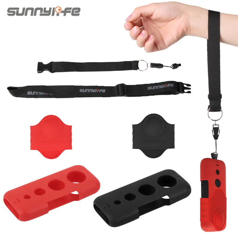 

Insta360 One X Protective Case Lens Silicone Case Scratchproof Protector Cover Neck Strap Lanyard for Insta360 One X Accessories