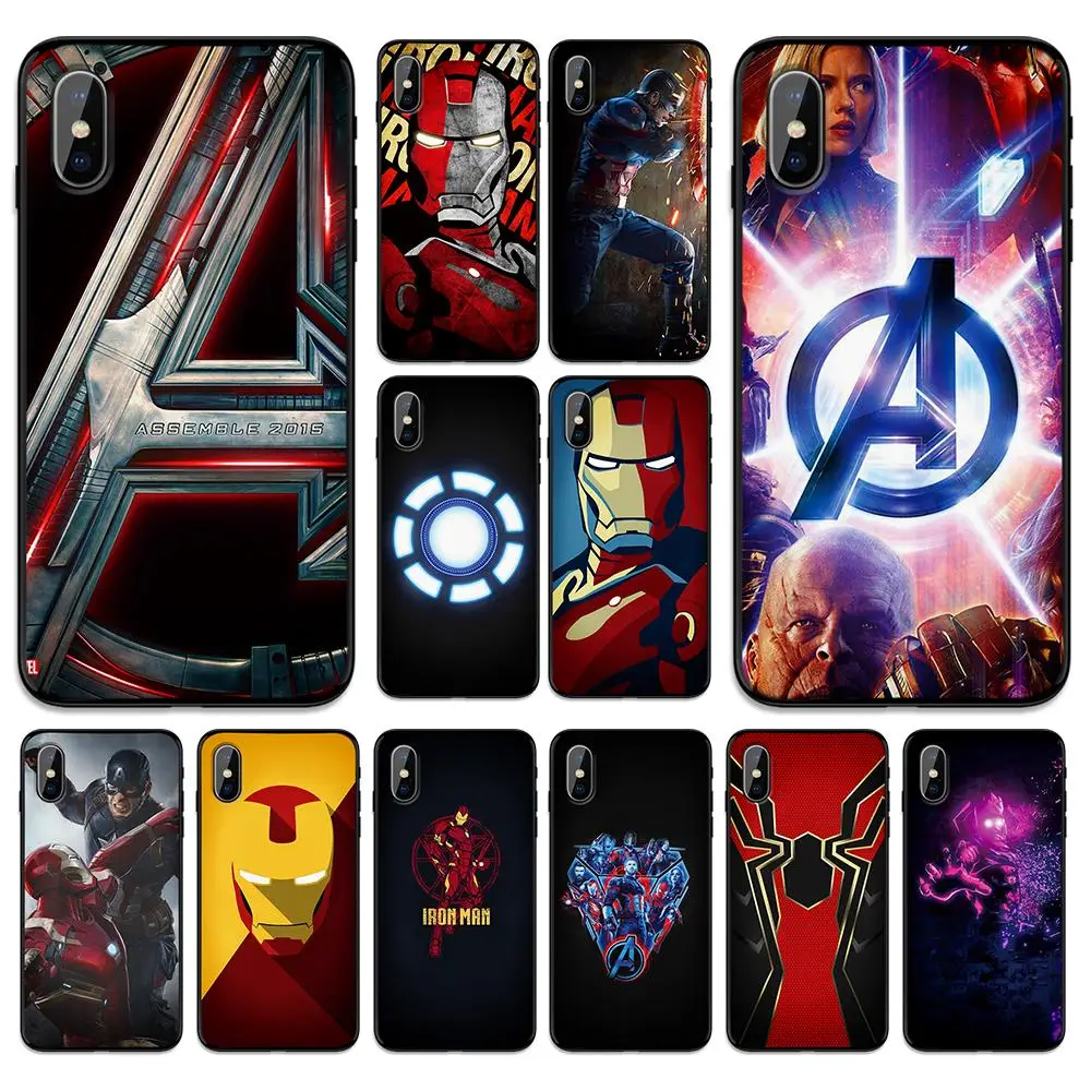 Marvel Мстители эндгейм танос Железный человек мягкая термополиуретановая крышка