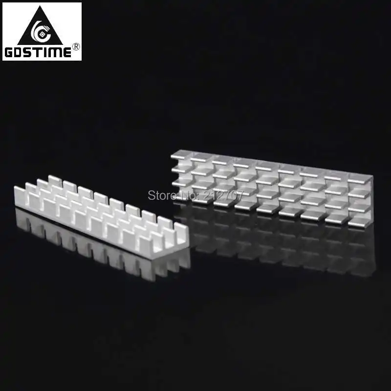 10 шт. алюминиевый радиатор для охлаждения Gdstime 50x11x5 мм|heat dissipation|cooling radiatoraluminum heatsink