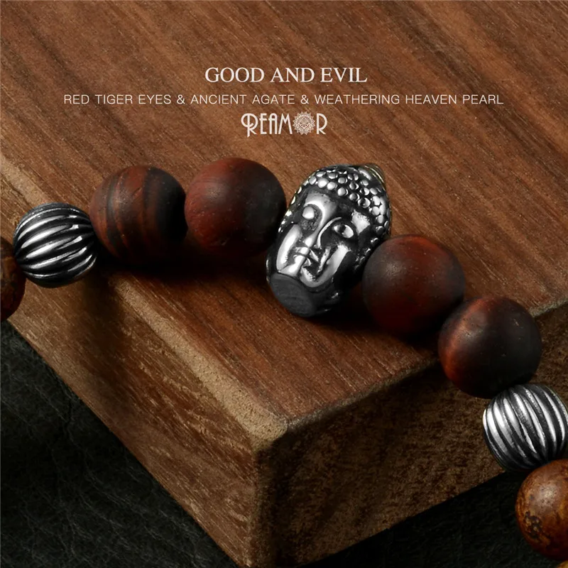 Браслет RUIMO Tiger Eye из натурального камня для мужчин и женщин Религиозный браслет