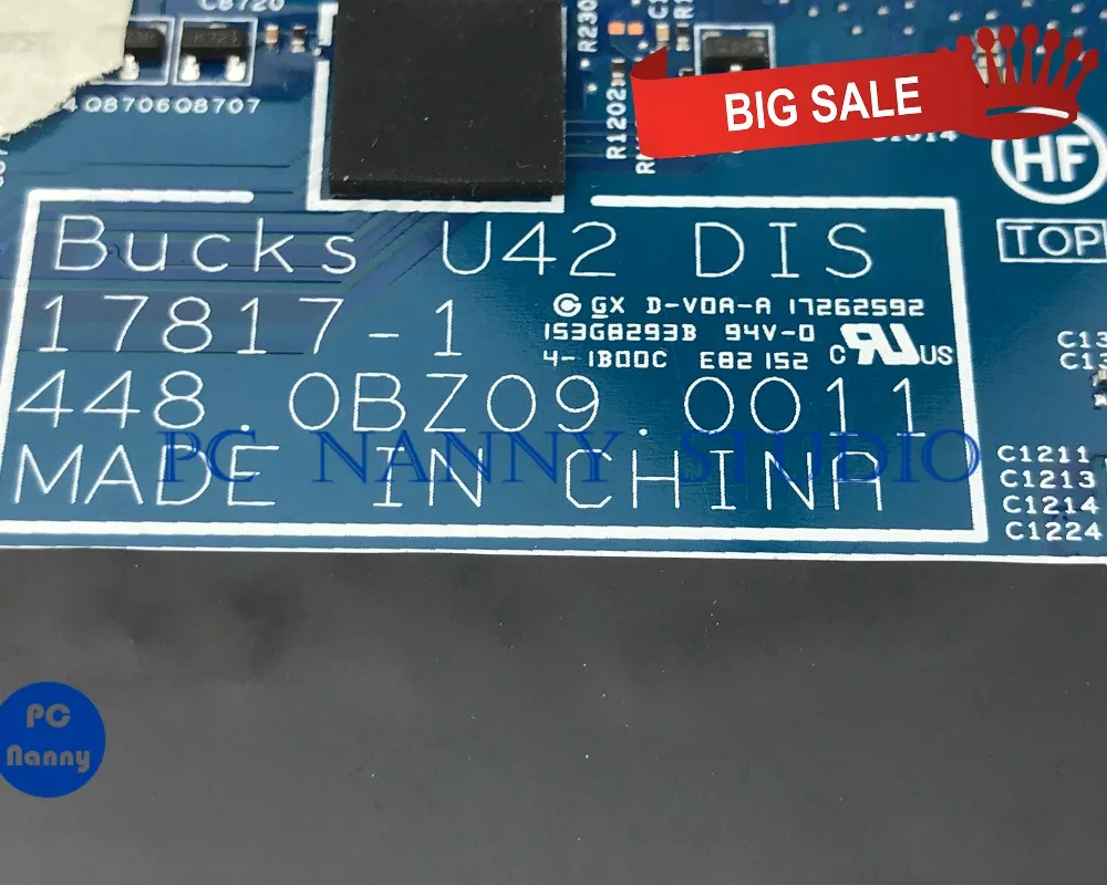 Материнская плата PCNANNY для ноутбука HP Pavilion X360 14-BA 939382-601 17817-1 448.0BZ09.0011 I7-8550U SR3LC