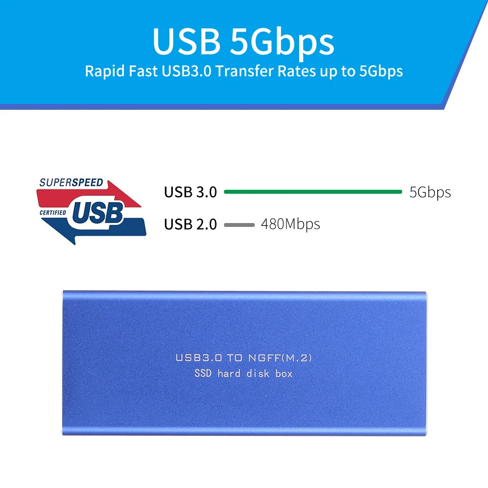 Yvonne SSD коробка USB3.0 ключ B M.2 жесткий диск корпус алюминиевый хранилище внешний для