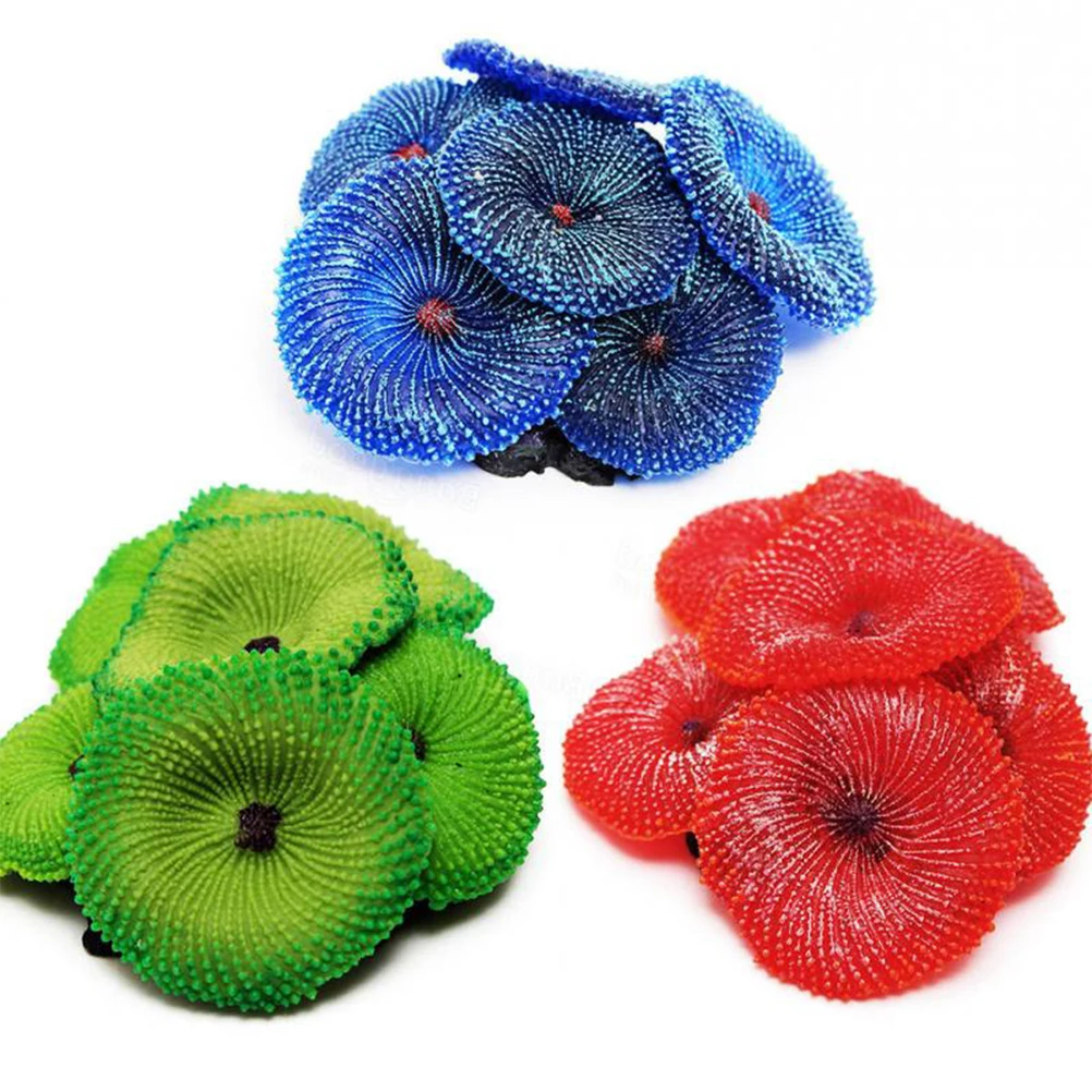 Искусственная Смола Коралловое морское растение орнамент Силиконовое