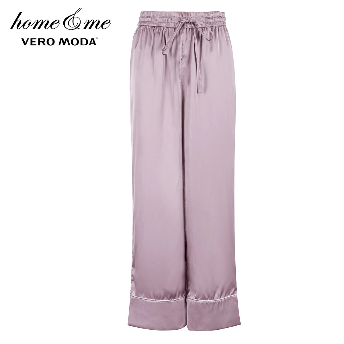 Vero Moda New Women's Elasticized Waist Casual Cropoed Wide-leg Pajama Sleepwear Pants |3182P7504