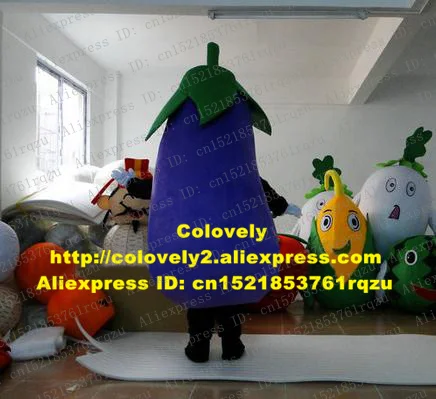 Соленые фиолетовые баклажаны Aubergine Brinjaul талисман костюм с героями мультфильмов