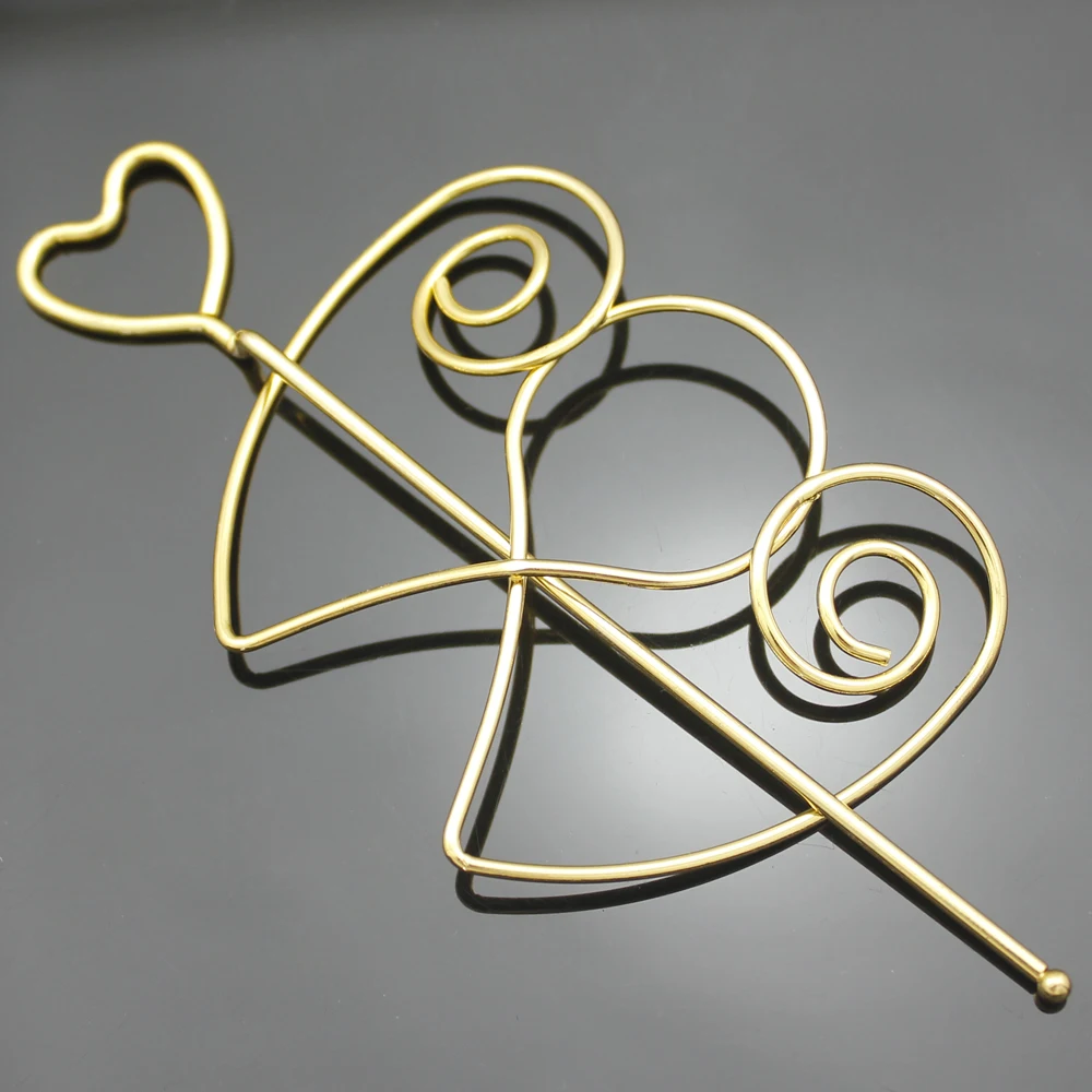 Держатель для волос Love Cupid Swirl Heart Hoop Slide Bun заколка повязка на голову ювелирная