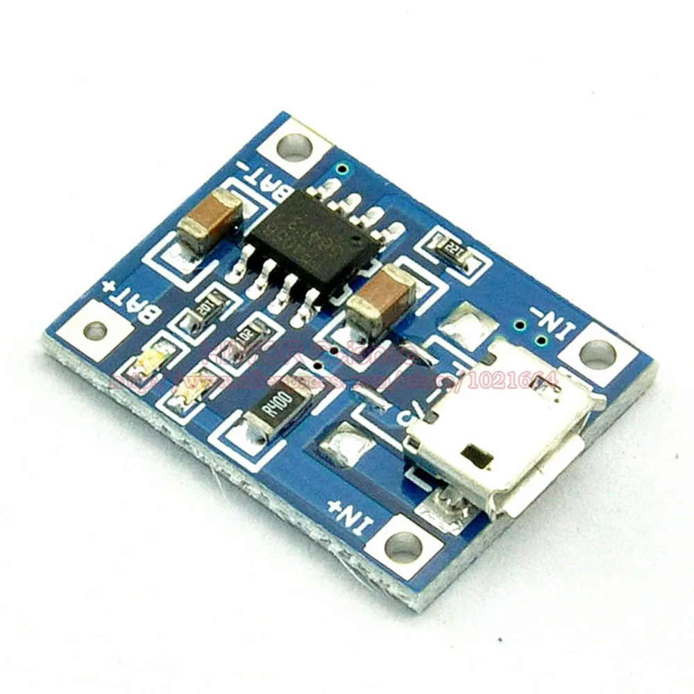 (10 шт./лот) TP4056 1A MICRO USB порт Lipo батарея зарядная плата зарядный Модуль литиевая