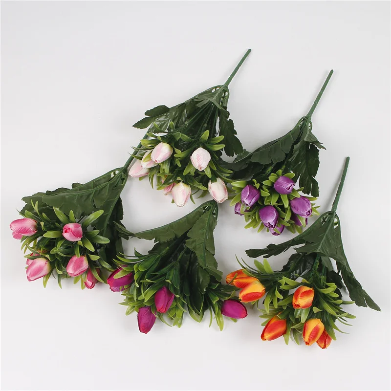 Тюльпан украшение для дома искусственный цветок миниатюрные искусственные