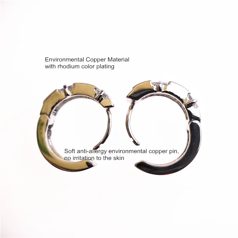 INALIS модные серьги кольца для женщин подарок на день рождения с 3 мм квадратным