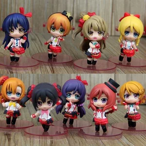 Новинка 9 шт.лот 6 см ПВХ фигурка японского аниме love live! Q школьная форма вер. Фигурка Коллекционная модель игрушки brinquedos