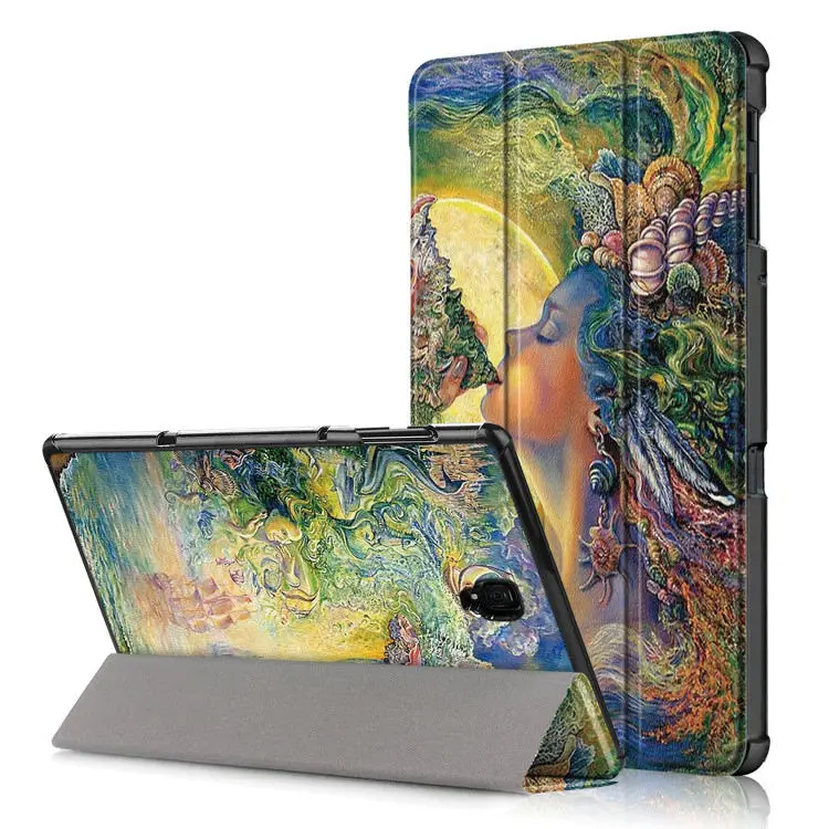 style 7 Высококачественный защитный чехол из искусственной кожи для samsung Galaxy Tab A 10,5 T590 T595 T597 SM-T590 SM-T595+ Защитная пленка для экрана в подарок - Цвет: style 7