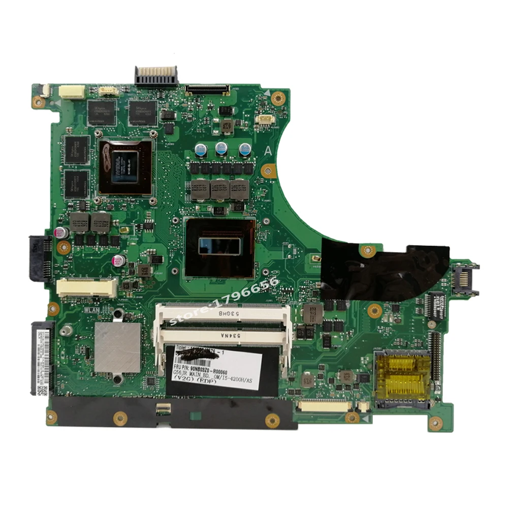 Отправка платы+ N56JR материнская плата i7-4700HQ GT760M для ASUS N56J G56J G56JR материнская плата для ноутбука N56JR материнская плата N56JR основная плата