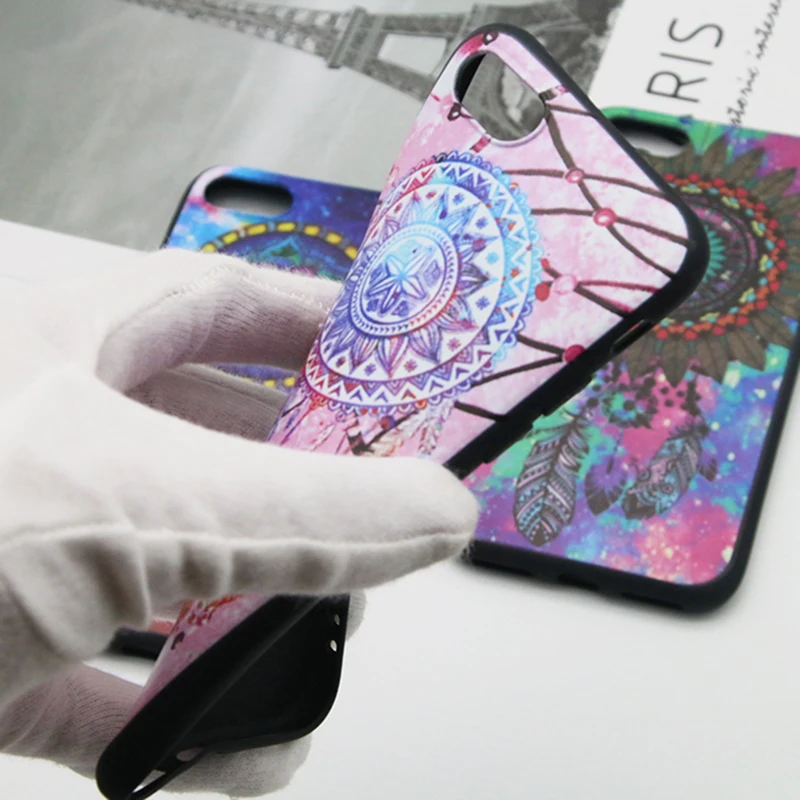 LANRENZ Dreamcatcher Black TPU Soft Rubber Phone Case For iPhone 8 X plus 7 6 6s XR XS Max Mobile phone cover |