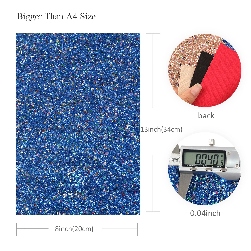 David accessories 20*34 см блестящие звезды Блестки искусственная кожа листов, бант для волос Сделай Сам сумки декоративными изделиями, 1Yc6848
