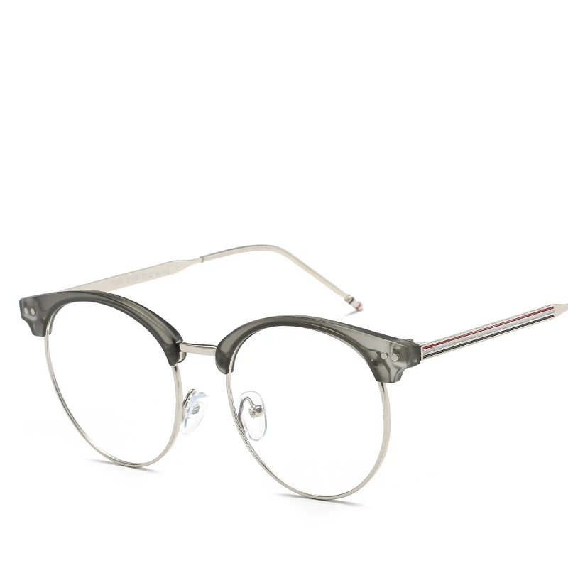 Высококачественные винтажные овальные женские и мужские полуоправы для очков по