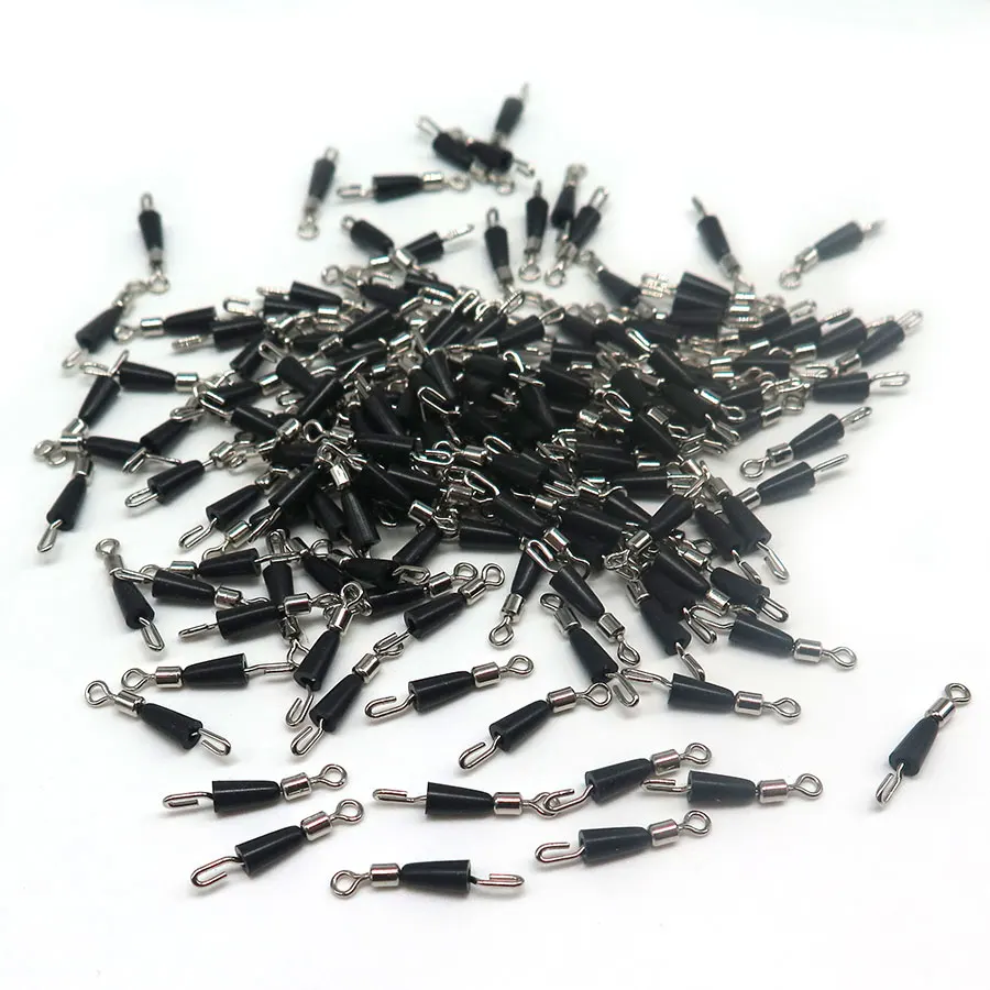 25/50 шт./партия быстросменный шарнирный зажим для рыболовной лески с резиновым