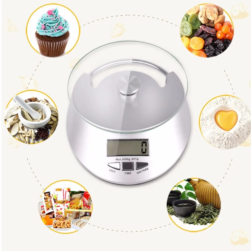 1 г электронные кухонные весы из нержавеющей стали для диеты цифровые еды balanza de