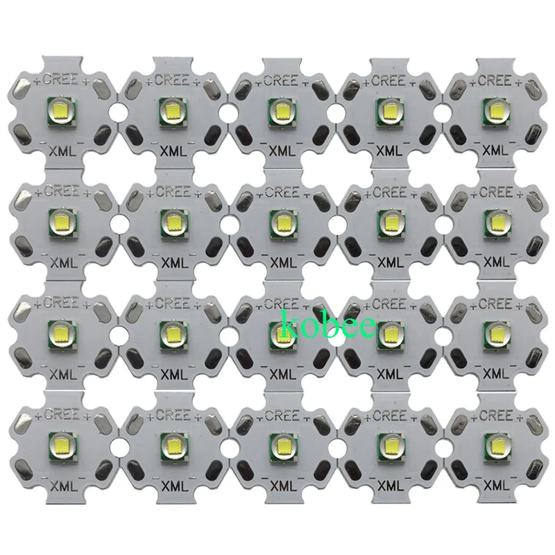 CREE XML XM L T6 LED U2 10 Вт белый светодиодный чип высокой мощности на печатной плате 12 мм