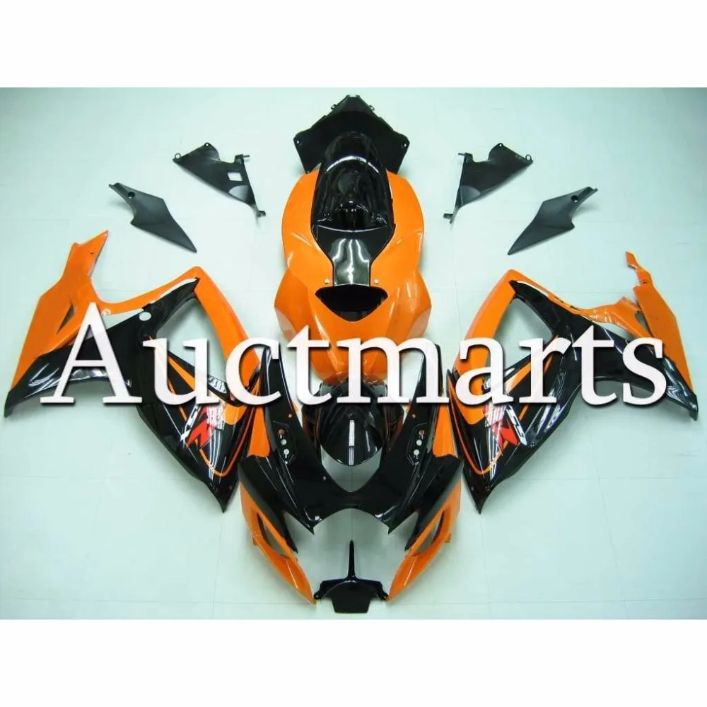 Orange Black Fairing for Suzuki 2006 2007 GSXR600 GSXR750 06 07 Injection ABS Plastic Sportbike Motorcycle Body Kit Cowlings New |