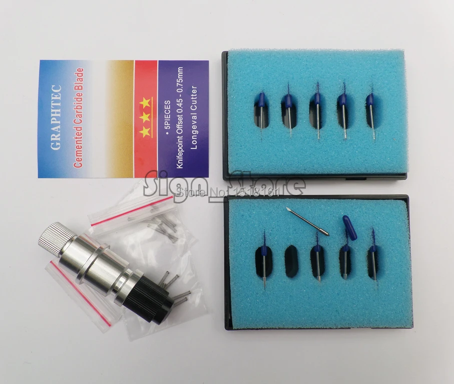 10 шт. 60 градусов лезвия Graphtec CB09 + 1 держатель для GRAPHTEC силуэт ремесленный плоттер