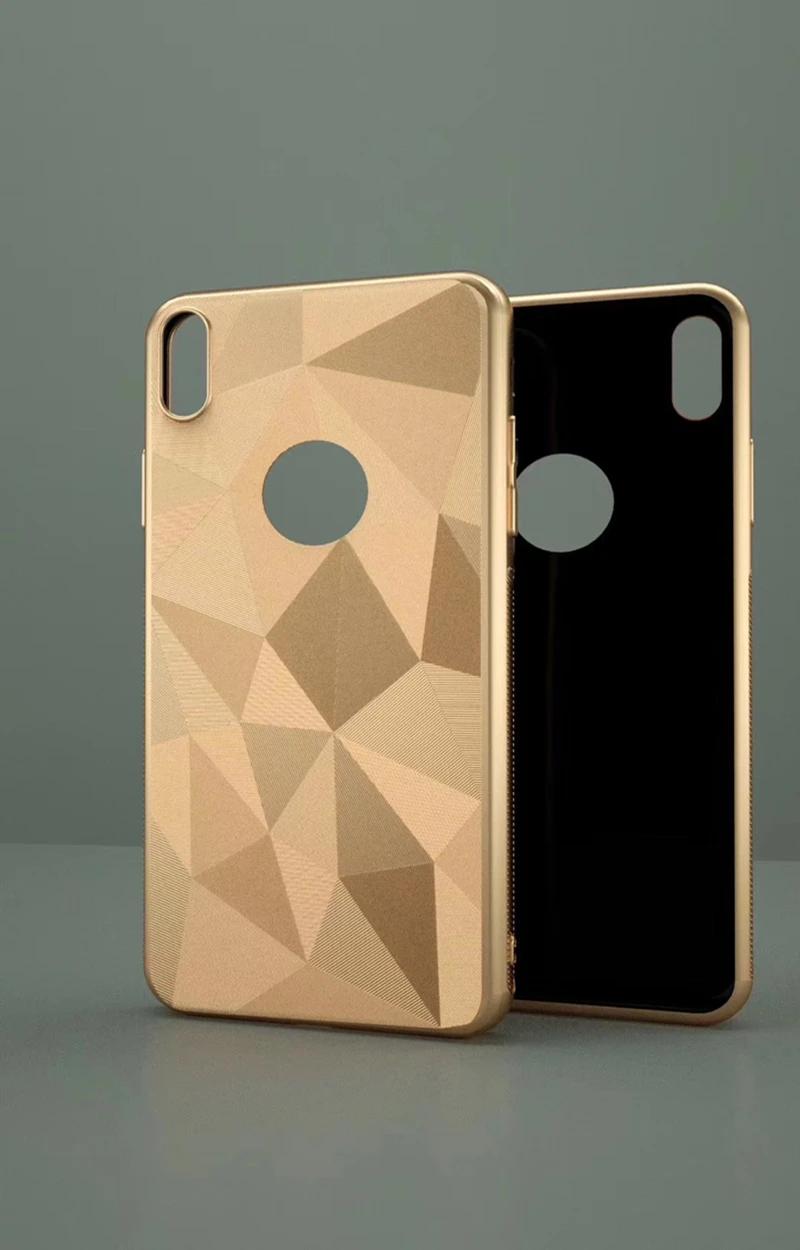 100% оригинальная простая Переливающаяся крышка для iphone X XR XS Max чехол 8 7 6 6s Plus