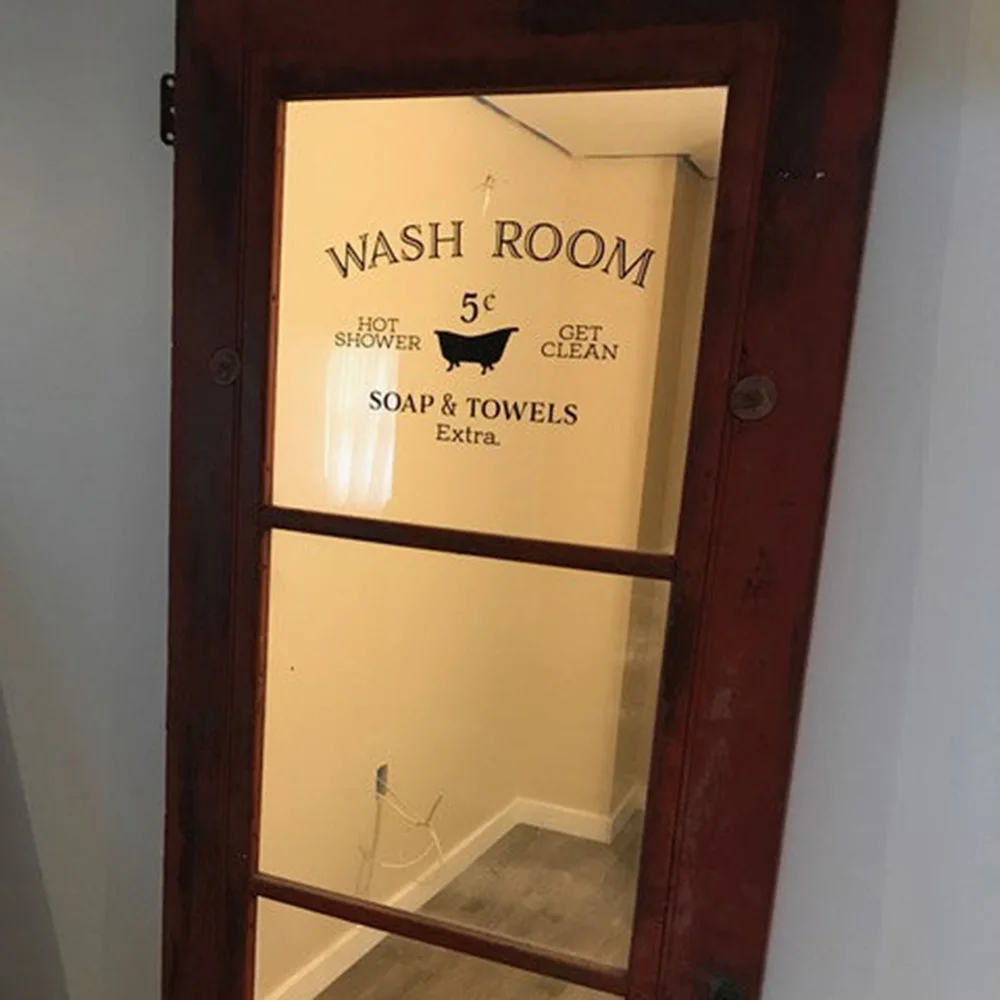 Декор для ванной комнаты настенный знак-наклейка горячий душ очищающее мыло и