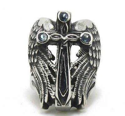 Кольцо мужское из нержавеющей стали 316L модное китайское кольцо с перекрестными