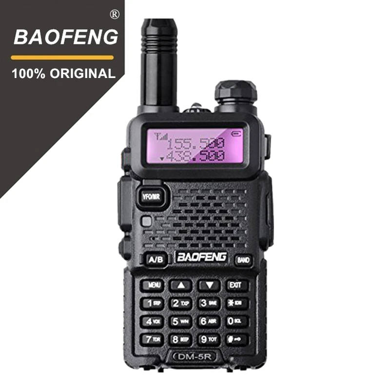 DMR Baofeng Digital DM-5R Dual Band   Walkie Talkie Transceiver  VHF UHF 136-174/400-480MHz Long Range Two Way Radio Interphone