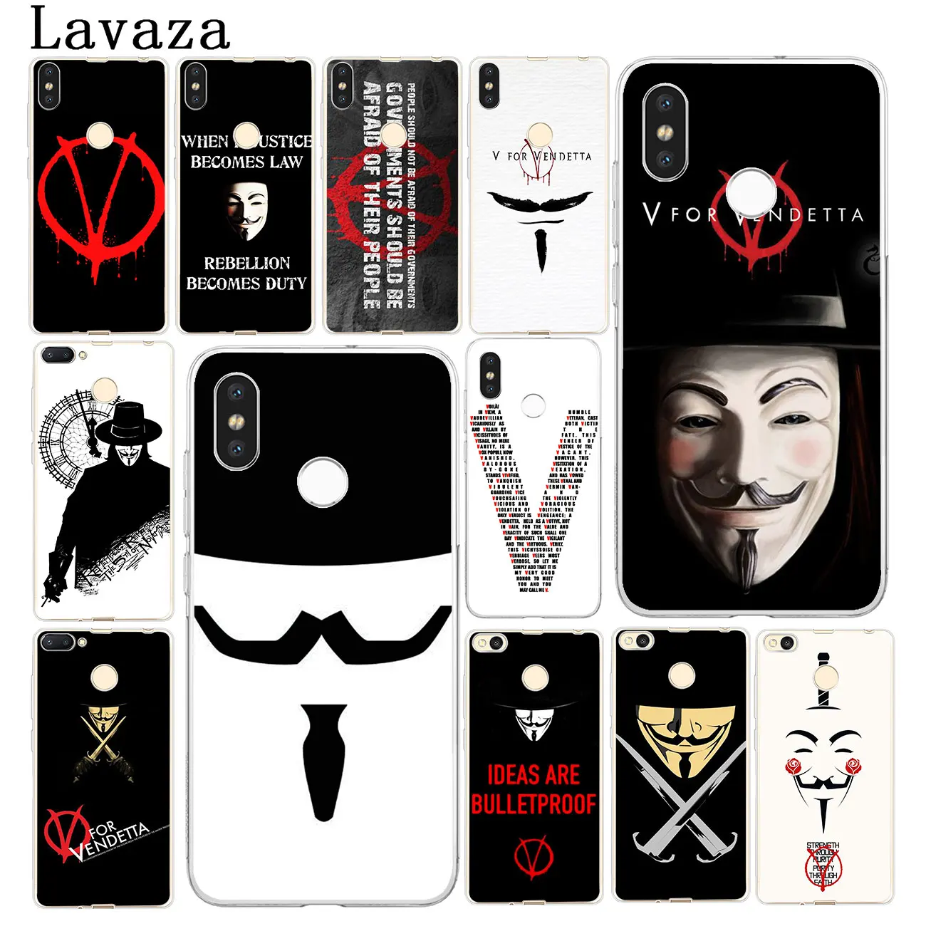Lavaza V для Vendetta жесткий чехол телефона Xiaomi 9 9T A3 PRO CC9 CC9E 8 A2 Lite SE A1 pocophone f1 6 6X 5S 5X MAX 3