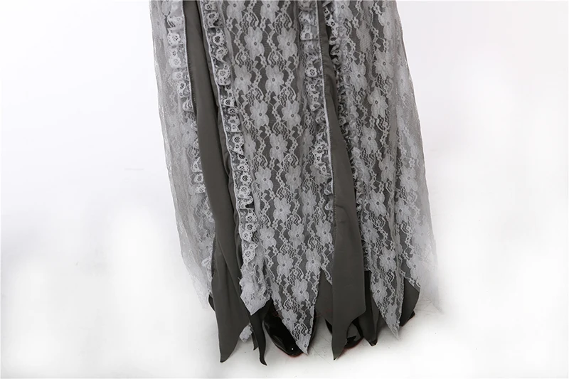 Женское страшное кружевное платье на Хэллоуин костюм зомби смерти Джокера ужаса