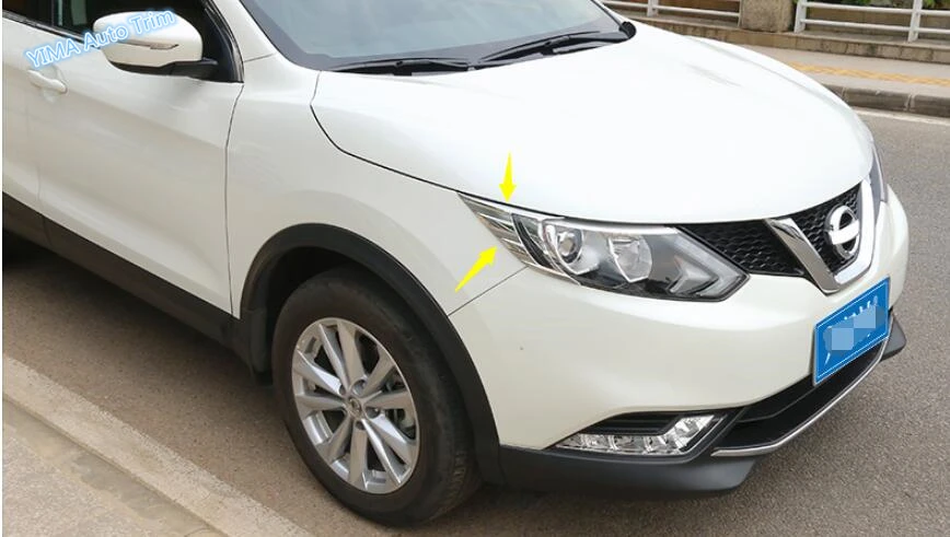 Яркий стиль! Налобный фонарь для Nissan Qashqai J11 2014 2015 2016 ABS хромированный налобный