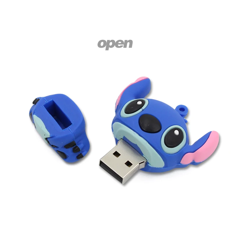 Новая мода USB Flash Drive 64 ГБ 32 16 8 4 2 мультфильм стежка ручка диск флэш карты Memory stick