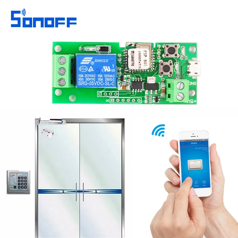 Фото SONOFF DC 5 В в 12 24 32 умный дом jog/self-locking Wifi беспроводной пульт дистанционного SONOFF DC 5 В в 12 24 32 умный дом jog/self-locking Wifi беспроводной пульт дистанционного
