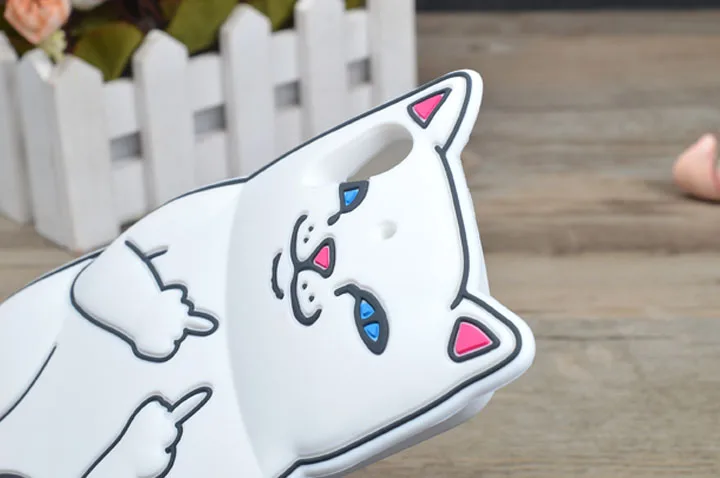 Cat Мультфильм Живопись Silicone Case For HTC DESIRE 626 626G Г + s Мягкая силикагель Крышка Для