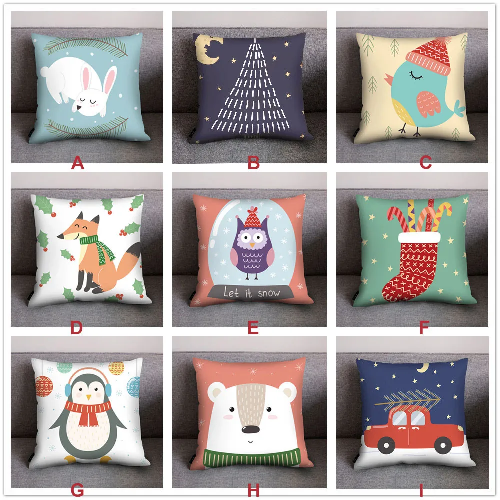 9 видов стилей наволочки с принтом квадратная наволочка из полиэстера украшение