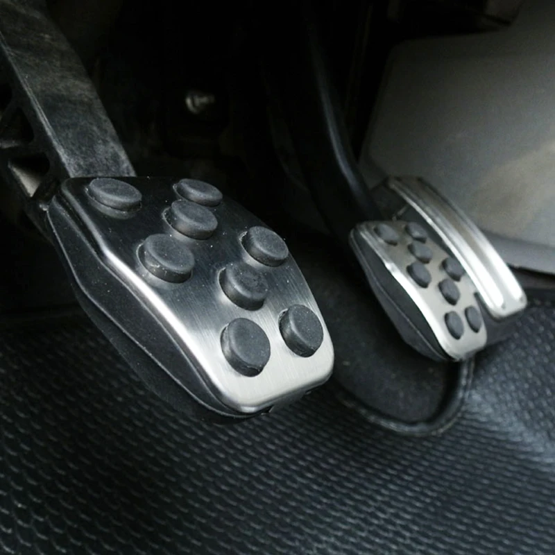 Подходит для Ford Focus 2 Mk2 2005 2006 2007 2008 2009 2010 2011 хромированная накладка на педаль ног