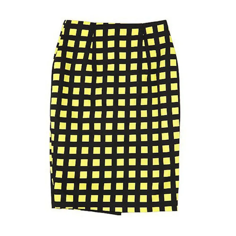 Для девочек Черный и белый цвета юбкой в клетку женские 2018-офисные юбки мини