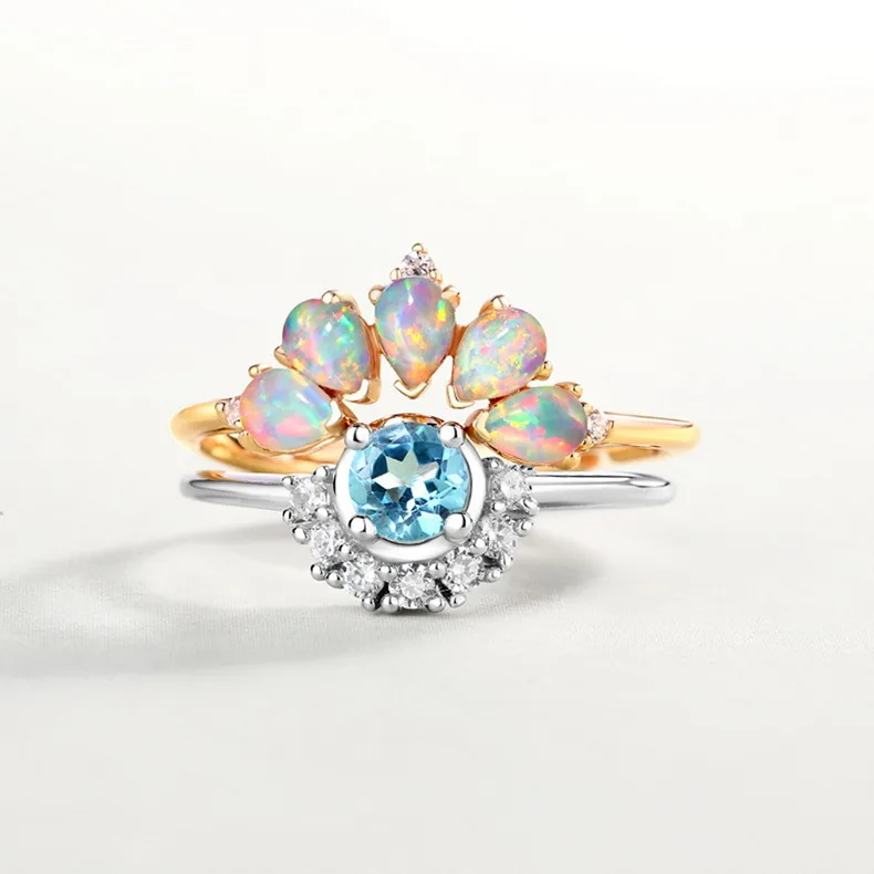 LOZRUNVE original 2018 brand 925 sterling silver jewelry fashion sector blue shine zirconia elegant finger ring women wholesale | Украшения