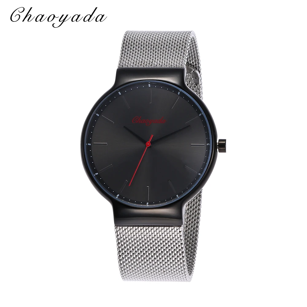 

CYD new Ultra thin Fashion Male Wristwatch Stainless Steel Quartz Business Watches Waterproof Scratch-resistant Men Watch Clock