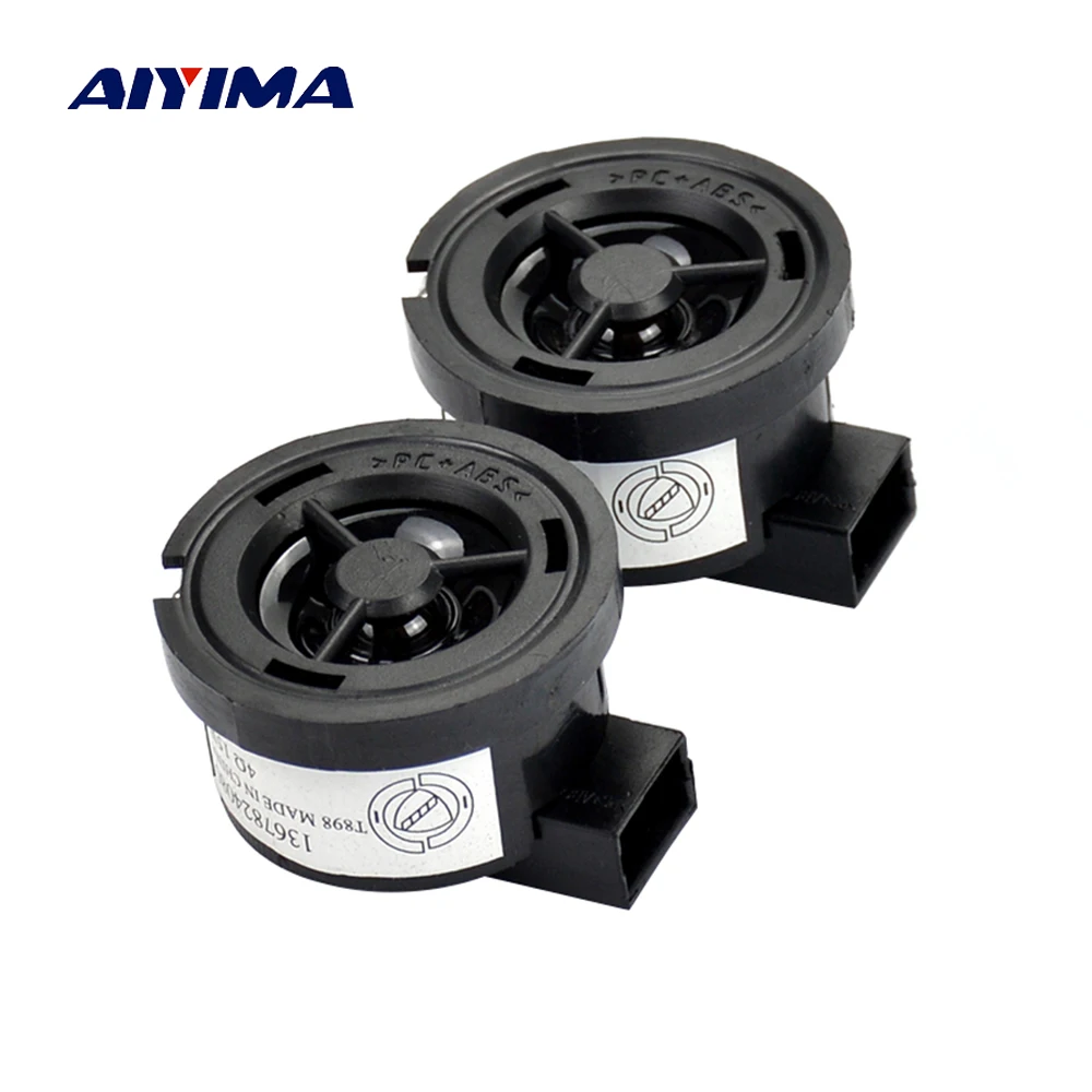 

AIYIMA 2PCS 1 inch 4 ohm 15W Car tweeter Treble Audio Speaker Loudspeaker with Capacitance for Ford Mazda Nissan
