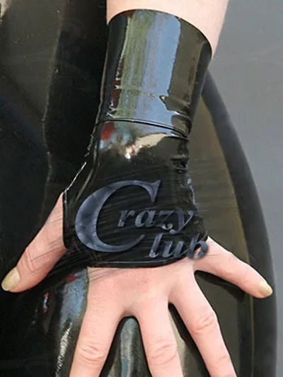 Новое поступление латексные перчатки Crazy Club фетиш для взрослых на запястье